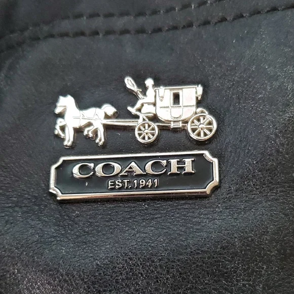 Coach Black Leather Handbag - Picture 2 of 7